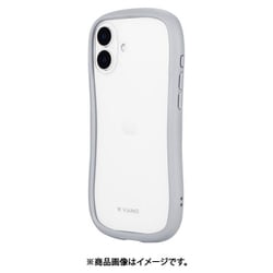 LN-IA24VMFLGY [iPhone 16 Plus用 耐傷・耐衝撃ハイブリッドケース 「ViAMO freely」 ライトグレー]