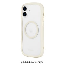 LN-IA24VMCLWH [iPhone 16 Plus用 高速充電対応・耐傷・耐衝撃ハイブリッドケース 「ViAMO charge」 ミルクホワイト]