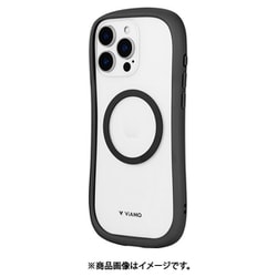 LN-IL24VMCLBK [iPhone 16 Pro Max用 高速充電対応・耐傷・耐衝撃ハイブリッドケース 「ViAMO charge」 ライトブラック]