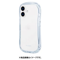 LN-IM24VMCRBL [iPhone 16用 耐傷・耐衝撃ハイブリッドケース 「ViAMO crystal」 ブルー]