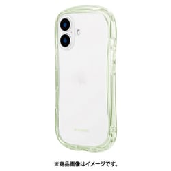 LN-IM24VMCRGR [iPhone 16用 耐傷・耐衝撃ハイブリッドケース 「ViAMO crystal」 グリーン]