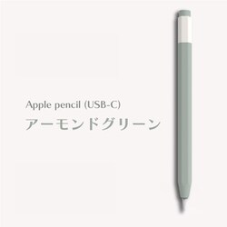 Apple Pencil（USB-C）用 ニュアンスカラーカバー アーモンドグリーン APEN3-002-GR