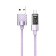 メカニック充電タフケーブル 1m Type-C パープル BE-1675PP