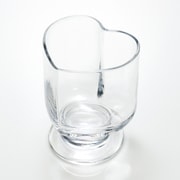 ハート型 台付き グラス 300ml スキ 日本製 HT-2W