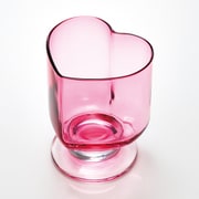 ハート型 台付き グラス 300ml ピンク 日本製 HT-2PK