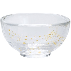 金箔 硝子 ぐいのみ 55ml 透明 日本製 GO-1