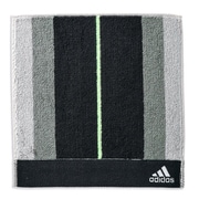 06-1400060 [adidas アクセントカラー 25cm×25cm ブラック タオルハンカチ]