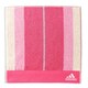 adidas アクセントカラー 25cm×25cm ピンク タオルハンカチ 06-1400060