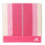 06-1400060 [adidas アクセントカラー 25cm×25cm ピンク タオルハンカチ]