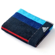 06-1402100 [adidas アクセントカラー 30cm×75cm ネイビー フェイスタオル]