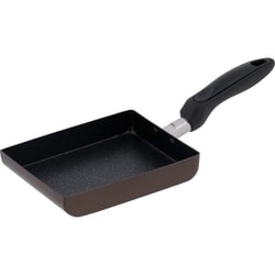 卵焼き器 13×18cm エッグパン ガス火専用 ブラウン 調理の相棒 軽量 こびりつきにくい お手入れ簡単 ND-634