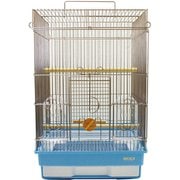 鳥かご 35手のりステンレス ブルー (37×41.5×54.5cm)