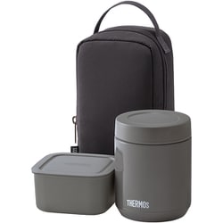 真空断熱スープランチセット 400ml ダークグレー JEE800-DGY