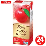 &果実 アップル&ピーチ 200ml×24本