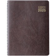 2025年 ビジネスダイアリー<A5> 週間 リング 茶 26899006