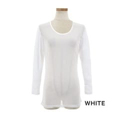 bsg-157lWHITE2LL [レディース メッシュインナーUネック BSG-157LN WHITE2 LL]