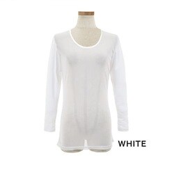 bsg-157lWHITE2M [レディース メッシュインナーUネック BSG-157LN WHITE2 M]
