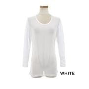bsg-157lWHITE2M [レディース メッシュインナーUネック BSG-157LN WHITE2 M]