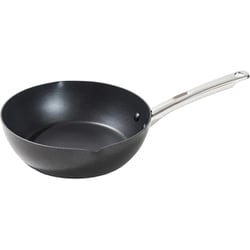 深型フライパン 24cm IH ガス火 オール熱源対応 ブラック ミニマル PM-DP24BK