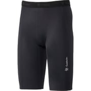 コンプレッションハーフタイツ Compression Half Tights GC04366 ブラック BK サイズ2 [コンディショニングウェア タイツ メンズ]
