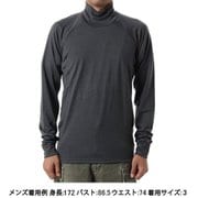 ウールタートルネックロングスリーブ Wool Turtleneck Long Sleeves GC84436 XC ミックスチャコール サイズ1 [コンディショニングウェア シャツ メンズ]