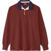 ソリッドカラーラグビージャージ SOLID COLOR RUGBY JERSEY RA44131 マルーン 69 XLサイズ [アウトドア シャツ ユニセックス]