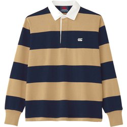 【美品】CANTERBURY／カンタベリー／4インチストライプラグビージャージ カンタベリー】4インチストライプラグビージャージ（ユニ