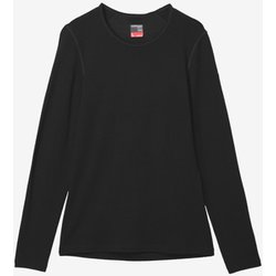 メリノ260テックロングスリーブクルー レディース カットソー ブラック（01） Sサイズ（日本：Mサイズ） IXW26220