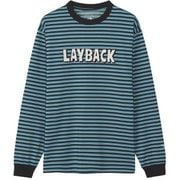 レイバックライドティー LAYBACK RIDE Tee NT82410 ブルーボーダー LB Lサイズ [アウトドア カットソー ユニセックス]