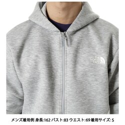 THE NORTH FACE グレー フルジップフーディ THE NORTH FACE ノースフェイス パーカー リアビュー フルジップ