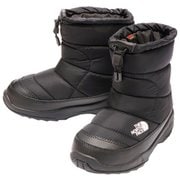 ヌプシ ブーティ ウォータープルーフ K Nuptse Bootie WP NFJ52287 TNFブラック×TNFブラック KK 18cm [防寒ブーツ キッズ]