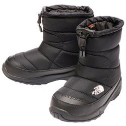 ヌプシ ブーティ ウォータープルーフ K Nuptse Bootie WP NFJ52287 TNFブラック×TNFブラック KK 21cm [防寒ブーツ キッズ]