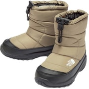 ヌプシ ブーティ ウォータープルーフ K Nuptse Bootie WP NFJ52287 キャバングレー×TNFブラック CK 20cm [防寒ブーツ キッズ]