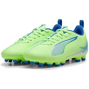ウルトラ 5 プレイ HG/AG + MID JR 107903 03 FIZZY APPLE-PUMA WHITE-BLUEM 24.5cm [サッカーシューズ キッズ]