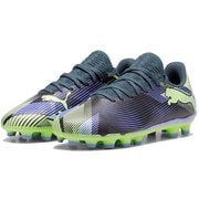 フューチャー7 プレイHG/AG+MID JR 107954 03 GRAY SKIES-ELEKTRO PURPLE-FI 22cm [サッカーシューズ キッズ]