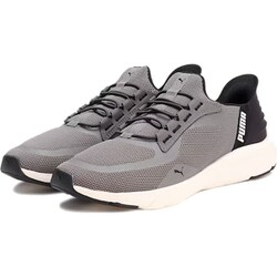 ソフトライド フレックス レース イーズイン ワイド 309901 05 Flat Medium Gray-Flat Dark Gray-Warm White 25.5cm [ランニングシューズ ユニセックス]