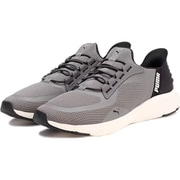 ソフトライド フレックス レース イーズイン ワイド 309901 05 Flat Medium Gray-Flat Dark Gray-Warm White 27cm [ランニングシューズ ユニセックス]