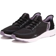 ソフトライド フレックス レース イーズイン ワイド 309901 07 FLAT DARK GRAY-PUMA BLACK-PA 24.5cm [ランニングシューズ ユニセックス]