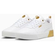 キャリーナ 2.0 メタリック ドリーム 397491 01 PUMA WHITE-PUMA GOLD-MATTE PUMA GOLD 24.5cm [スニーカー レディース]
