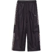 TRN EDGE 裏起毛 トリコット ウーブンパンツ 526100 01 PUMA BLACK Lサイズ [フィットネス パンツ レディース]