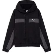TRN EDGE フリース フーディー 526103 01 PUMA BLACK Mサイズ [フィットネス パーカー メンズ]
