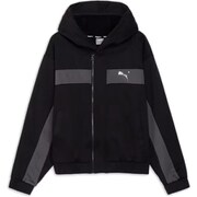 TRN EDGE フリース フーディー 526103 01 PUMA BLACK XLサイズ [フィットネス パーカー メンズ]