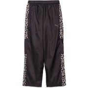 TRN EDGE 裏起毛 トリコット ウーブンパンツ 526106 01 PUMA BLACK Lサイズ [フィットネス パンツ メンズ]