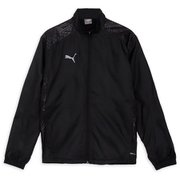 チームファイナル ウラトリコット ウーブンジャケット 659743 03 PUMA BLACK XLサイズ [サッカー ジャケット メンズ]