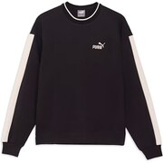 CORE HERITAGE MX クルースウェット 683586 01 PUMA BLACK Lサイズ [フィットネス スウェット メンズ]