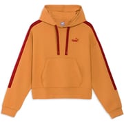 CORE HERITAGE MX フーディー 683603 64 CARAMEL LATTE Mサイズ [フィットネス パーカー レディース]