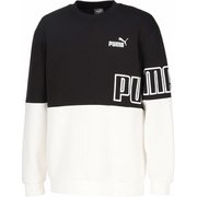 パワー MX クルースウェット 683606 01 PUMA BLACK Lサイズ [フィットネス スウェット メンズ]