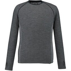 ワッフルウールクルー メンズ カットソー BLACK-NOIR（N0247） XS-Sサイズ（日本：S-Mサイズ） MIV01905