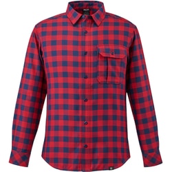 サーモ チェックシャツロングスリーブ メンズ シャツ DEEP RED（N1546） Sサイズ（日本：Mサイズ） MIV03136