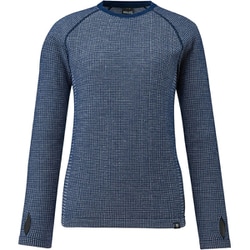 ワッフルウールクルー レディース カットソー SAPHIR（N7317） XS/Sサイズ MIV01915